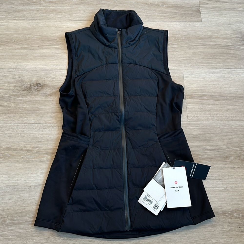 Lululemon Down for It All Vest women size 0 and 6 color black - Picture 5 of 9